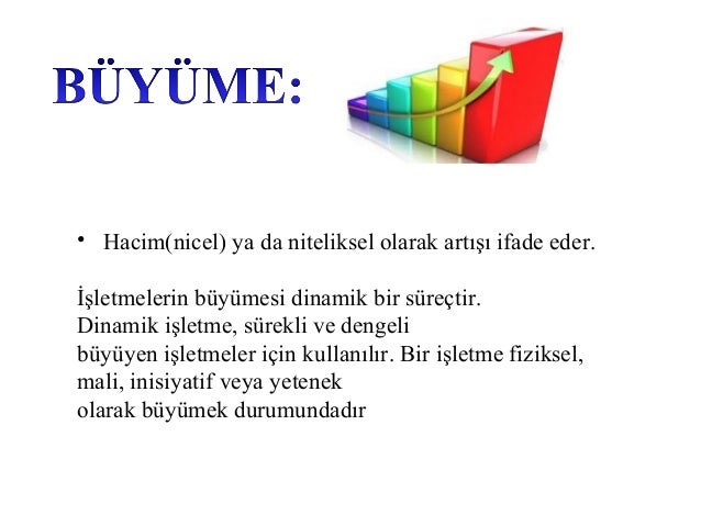 Yoğunlaştırılmış büyüme stratejisi kullanıldığında Yoğunlaştırılmış büyüme stratejisi kullanıldığında